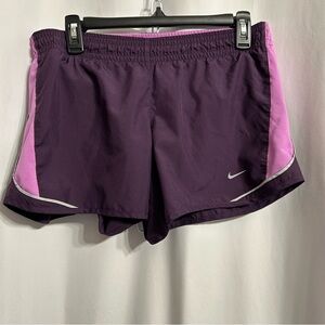 Women's Purple Nike Dri-Fit Running Shorts. Size M
